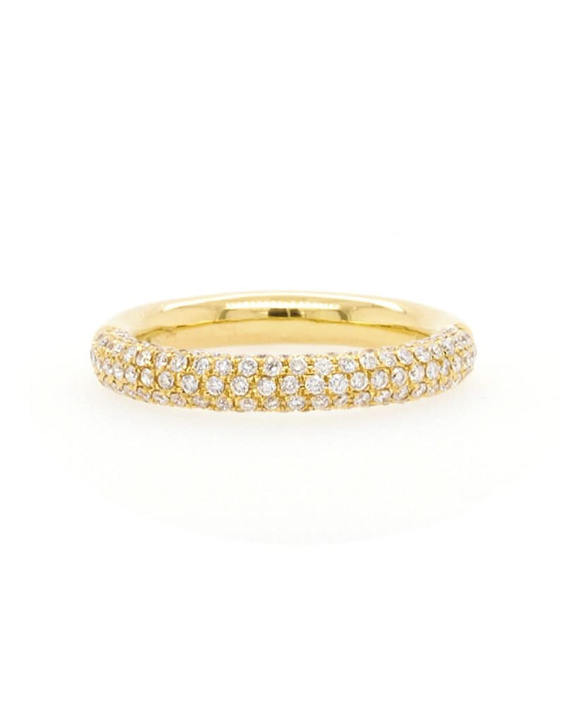 Ogden of Harrogate Jewellery An 18ct Yellow Gold Diamond Half Eternity Ring