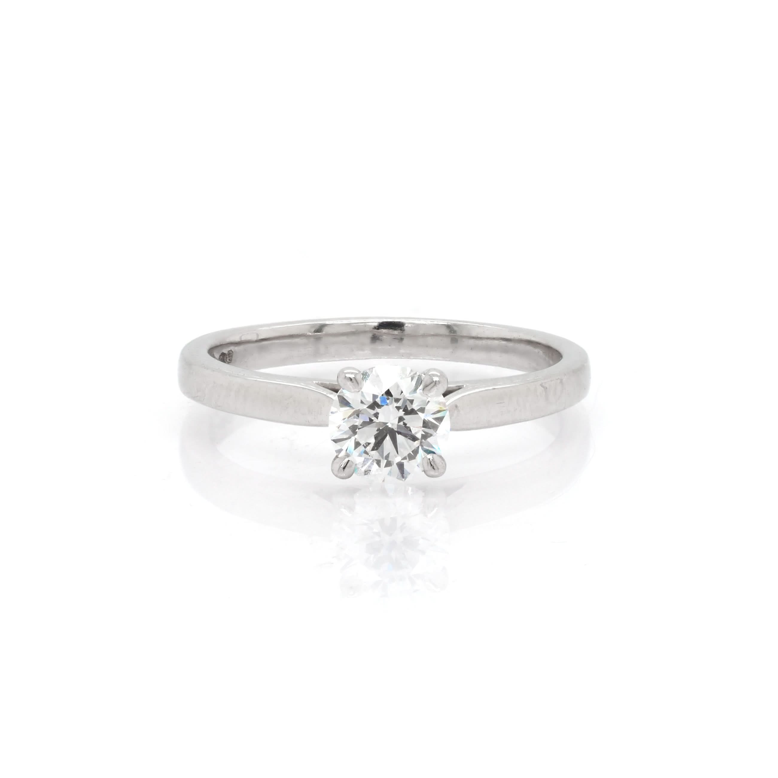 Ogden of Harrogate Jewellery Platinum Diamond Solitaire Ring