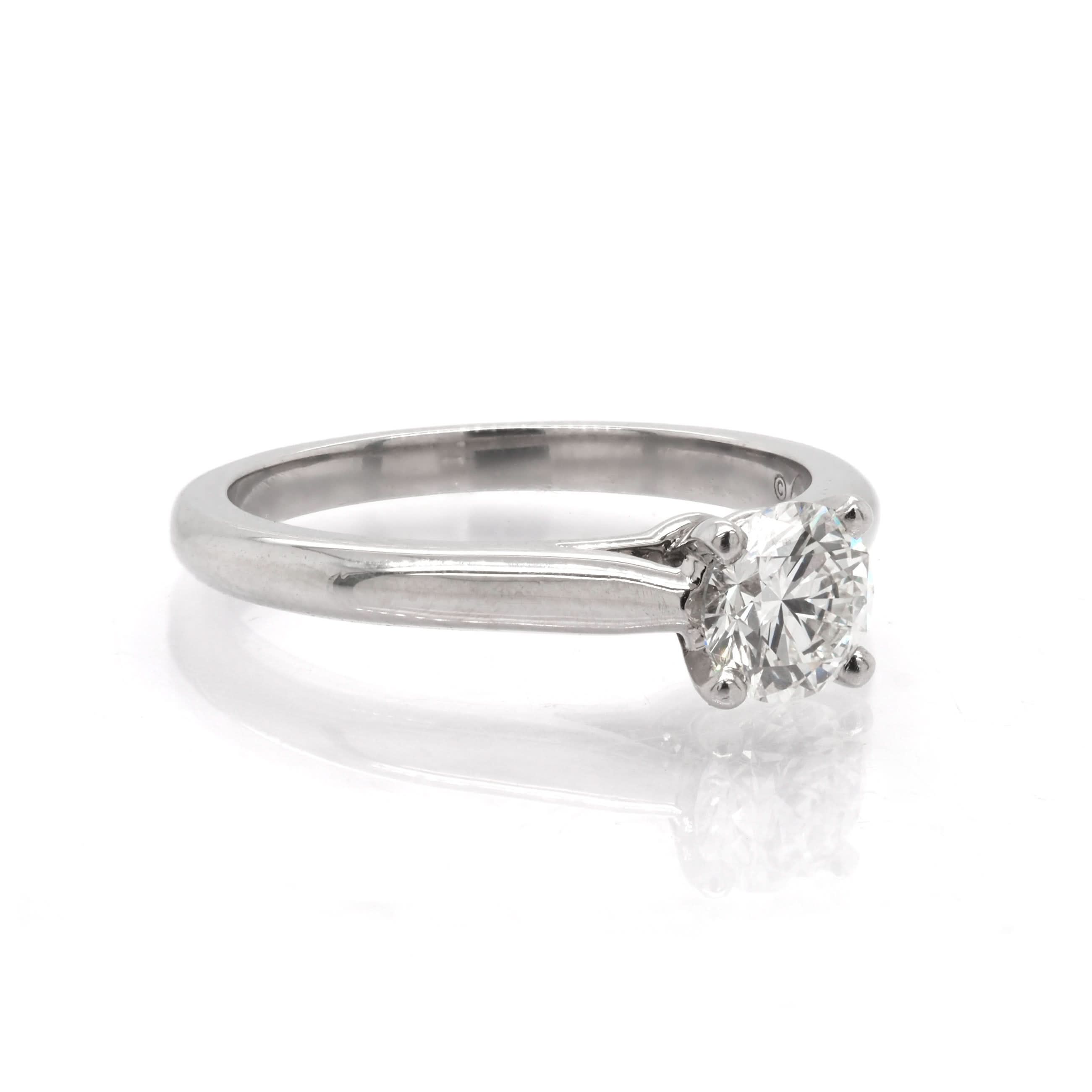 Ogden of Harrogate Jewellery Platinum Single-Stone Diamond Cartier Ring