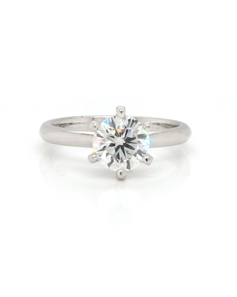 Ogden of Harrogate Jewellery Platinum Single Stone Diamond Ring 1.32cts