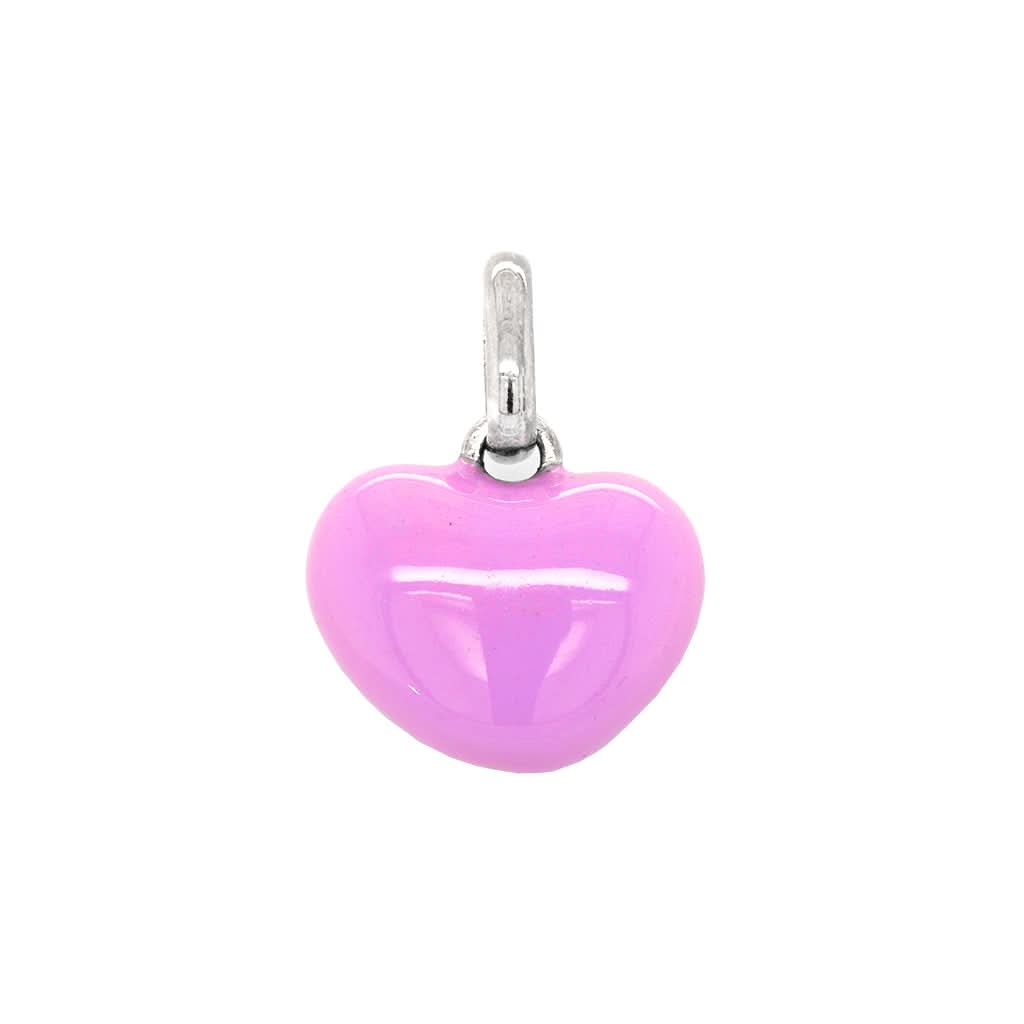 Ogden of Harrogate Jewellery Purple Enamel Heart Charm
