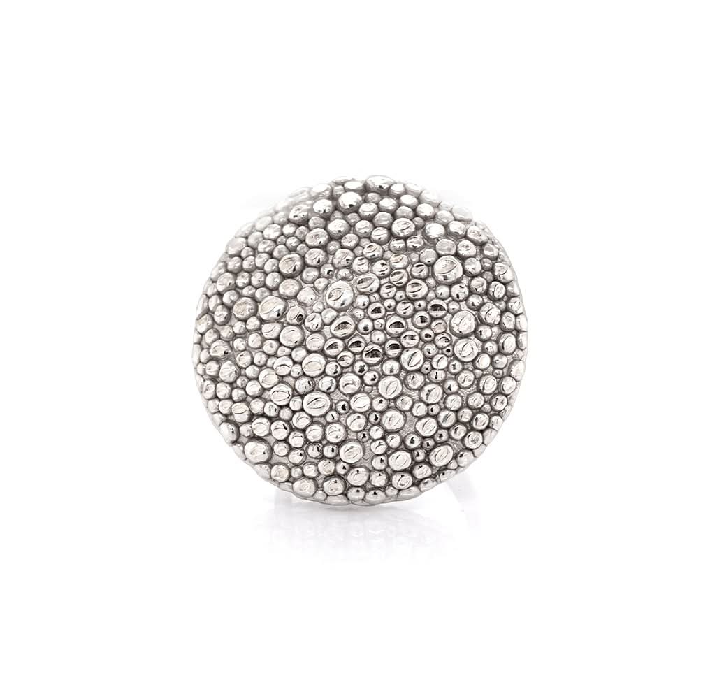 Ogden of Harrogate Jewellery Roberto Coin Silver Beaded Button Ring