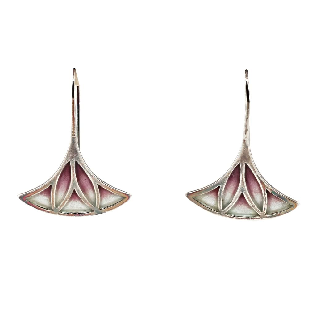 Ogden of Harrogate Jewellery Silver Lotus Flower Earrings
