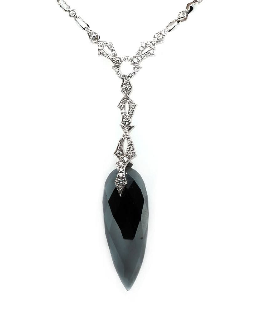 Ogden of Harrogate Jewellery Stephen Webster 18ct White Gold, Jewelvine Hematite Dagger Pendant