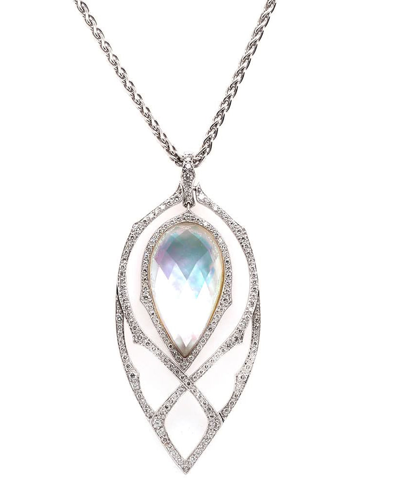 Ogden of Harrogate Jewellery Stephen Webster 18ct White Gold Midnight Haze, Drop Pendant
