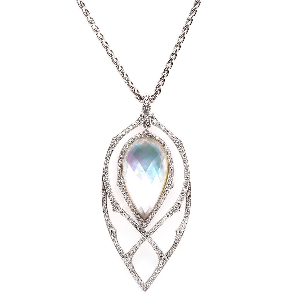 Ogden of Harrogate Jewellery Stephen Webster 18ct White Gold Midnight Haze, Drop Pendant