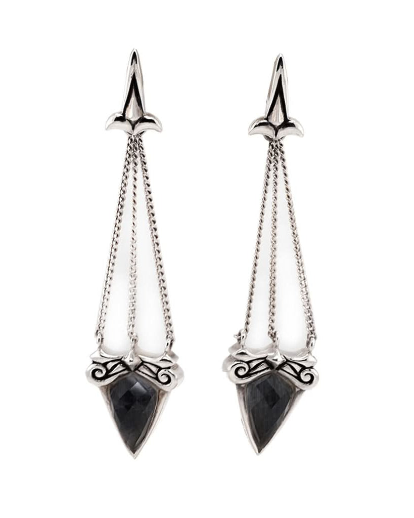Ogden of Harrogate Jewellery Stephen Webster Grey Crystal Haze, Drop Pendant Earrings