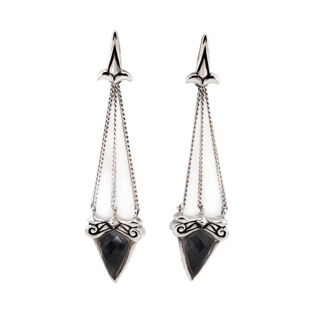 Ogden of Harrogate Jewellery Stephen Webster Grey Crystal Haze, Drop Pendant Earrings