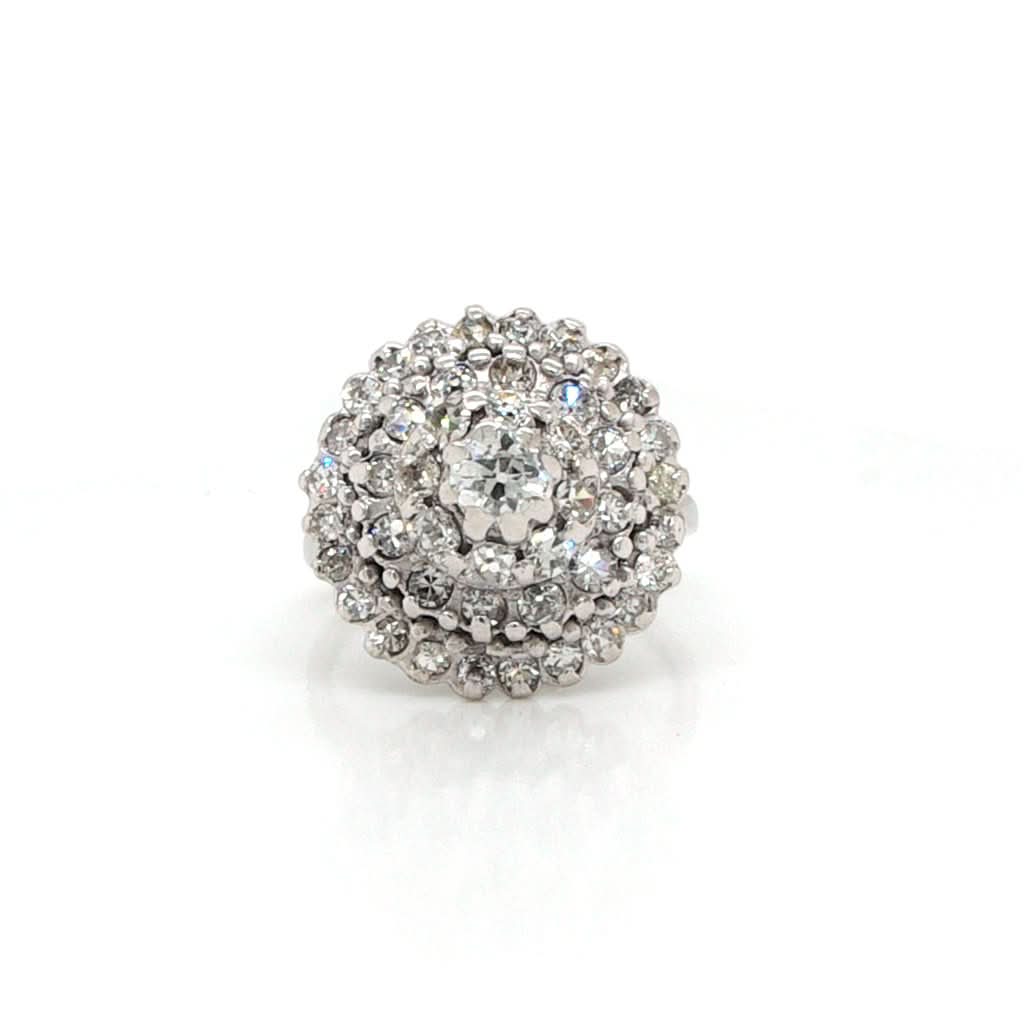 Ogden of Harrogate Jewellery Vintage Diamond Cluster Ring