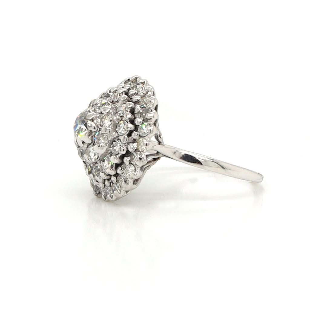 Ogden of Harrogate Jewellery Vintage Diamond Cluster Ring