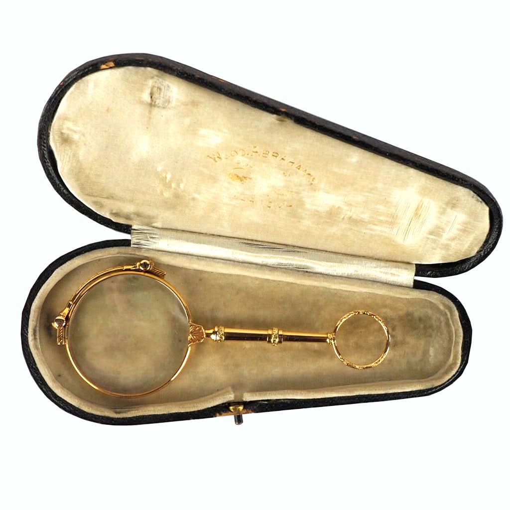 Ogden of Harrogate Silverware Homewares Gifts 18ct Gold Lorgnette