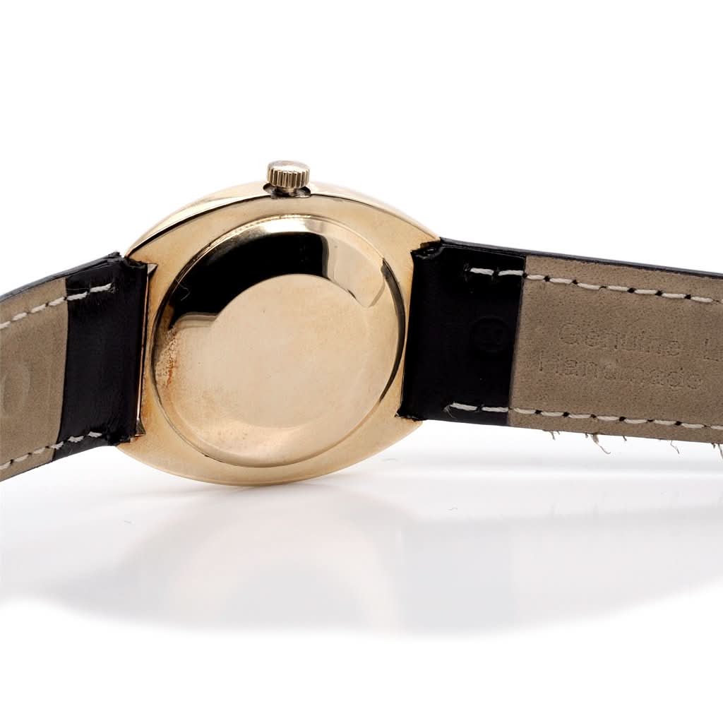 Ogden Vintage Watches Ogden Vintage Watch Longines 9ct Gold Admiral 5 Stars Automatic Strap Watch, c.1973