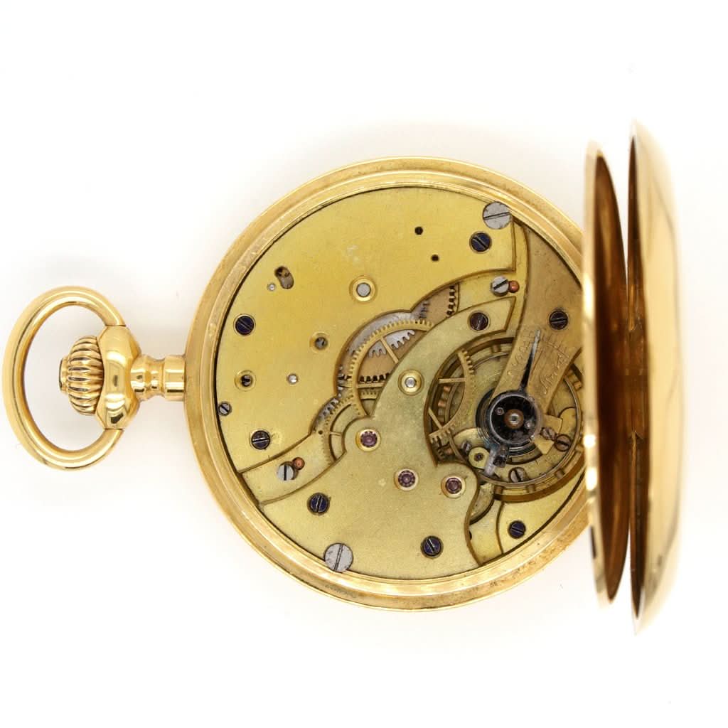 Ogden Vintage Watches Ogden Vintage Watch Vintage 18ct Gold LIP Full Hunter Pocket Watch
