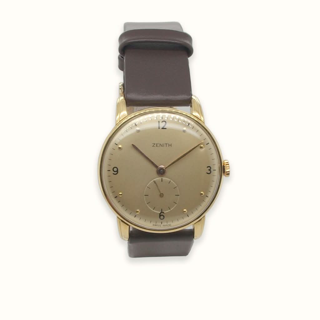Ogden Vintage Watches Ogden Vintage Watch Zenith 18ct Gold Manual Vintage Dress Watch - 1950