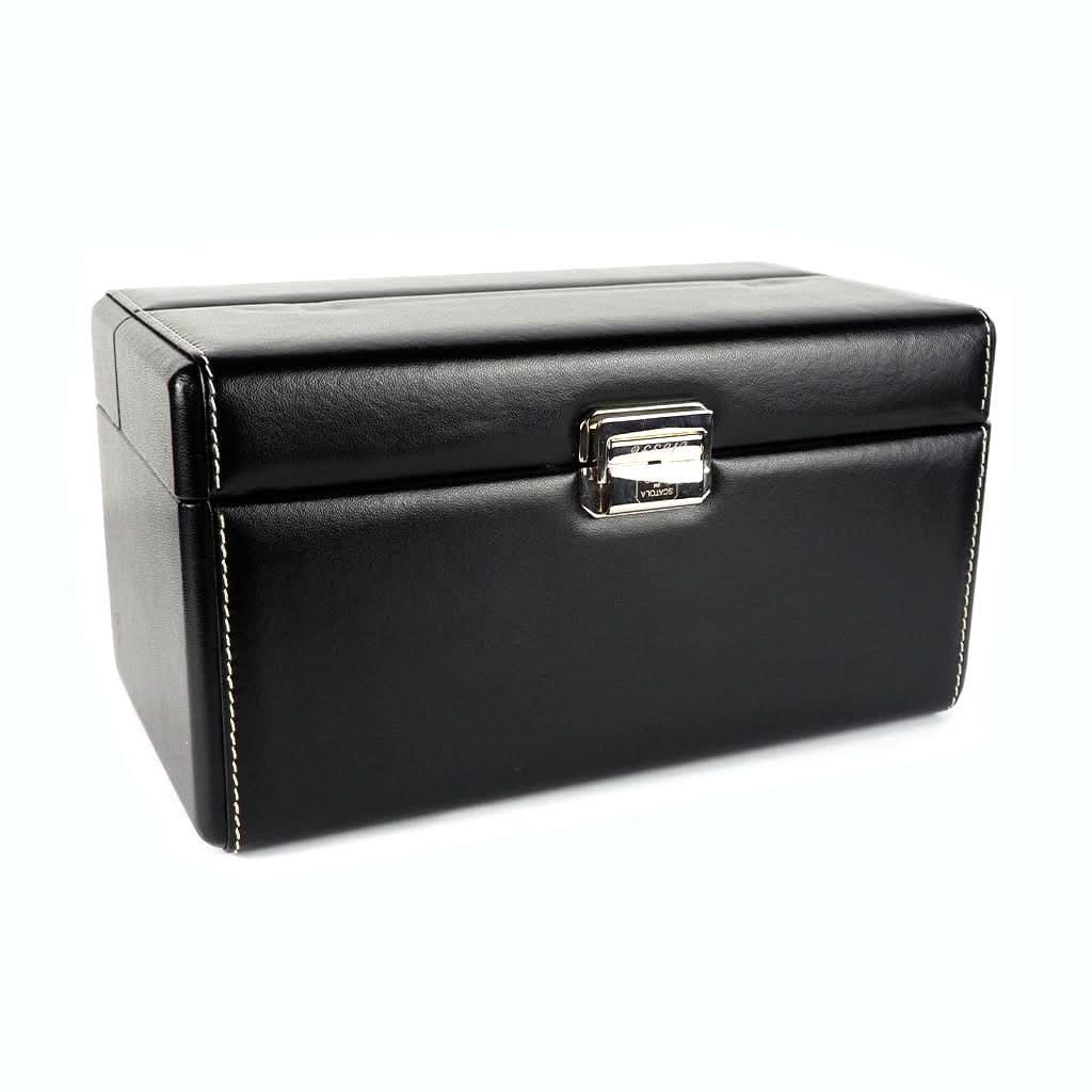 Scatola Del Tempo Mens Accessories Scatola Del Tempo Black Triple Watch Winder
