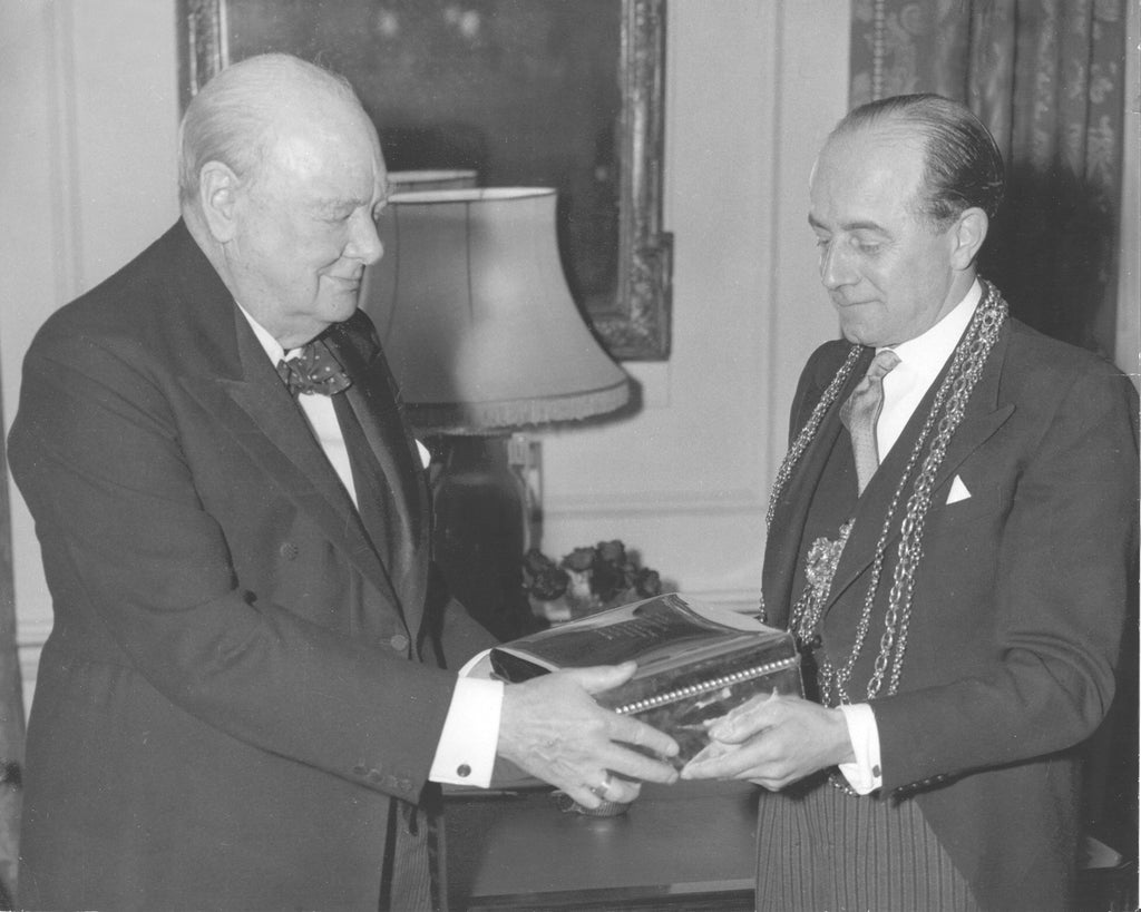 Sir Winston Churchill's visit to Ogdens