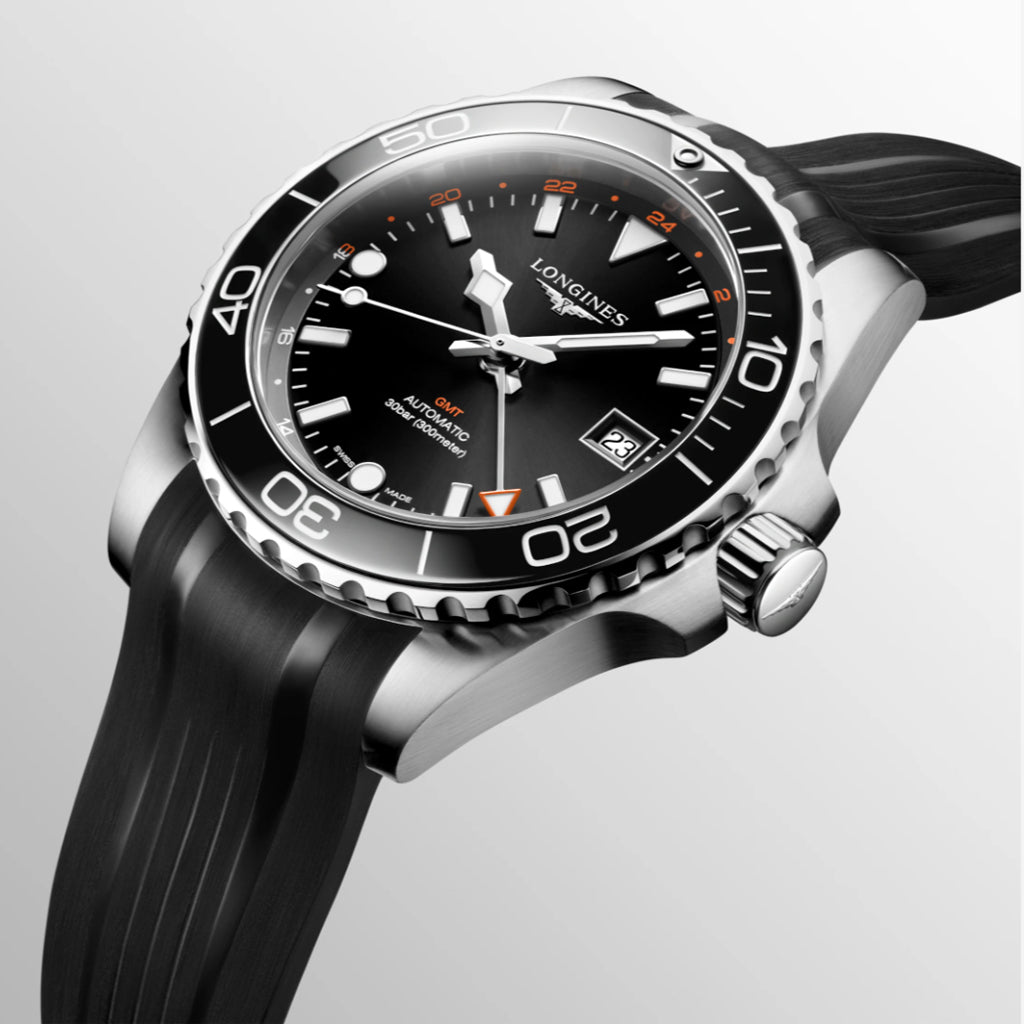 LONGINES HYDROCONQUEST GMT Automatic Date Watch L37904569 Ogden Of Harrogate