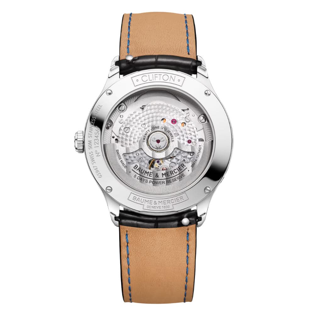 Baume et Mercier Luxury Watches Baume et Mercier Clifton Automatic Moon Phase Date Watch 10758