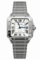 Cartier Luxury Watch Cartier Santos Steel Watch with Steel Bracelet