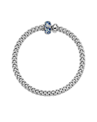 FOPE Designer Jewellery Flex'it bracelet with diamonds and blue sapphires