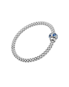 FOPE Designer Jewellery Flex'it bracelet with diamonds and blue sapphires