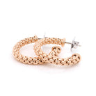 FOPE Designer Jewellery FOPE Essentials 18ct Rose Gold Hoop Earrings