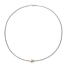 FOPE Designer Jewellery FOPE Prima 18ct White Gold 'Flex'it' Necklace with 18ct Rose Gold Rondel