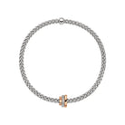 FOPE Designer Jewellery FOPE Prima 18ct White Gold 'Flex'it Prima' Bracelet with Rondels