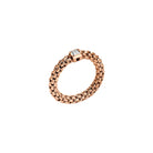 FOPE Designer Jewellery FOPE Souls 18ct Rose Gold Diamond-Set 'Flex'it' Ring