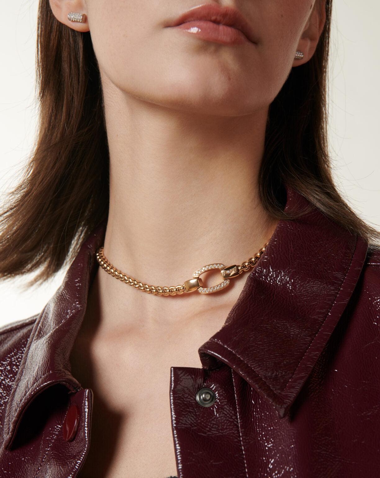 FOPE Jewellery Eka Collection Flex'it Necklace with Diamond Pavé Clasp