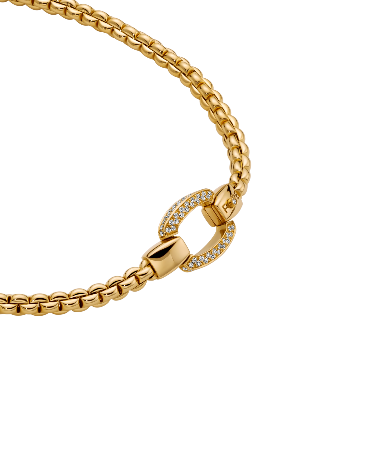 FOPE Jewellery Eka Collection Flex'it Necklace with Diamond Pavé Clasp