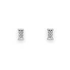 FOPE Jewellery FOPE 18ct White Gold Essentials Stud Bar Diamond-Set Earrings