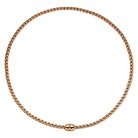 FOPE Jewellery FOPE EKA Flex'it 18ct Rose Gold Necklace with Diamond-set Push Clasp