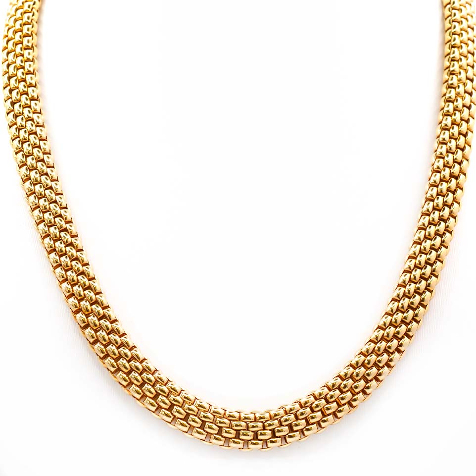FOPE Jewellery Pre-Owned 18ct Yellow Gold Flat Rope Fope Necklace