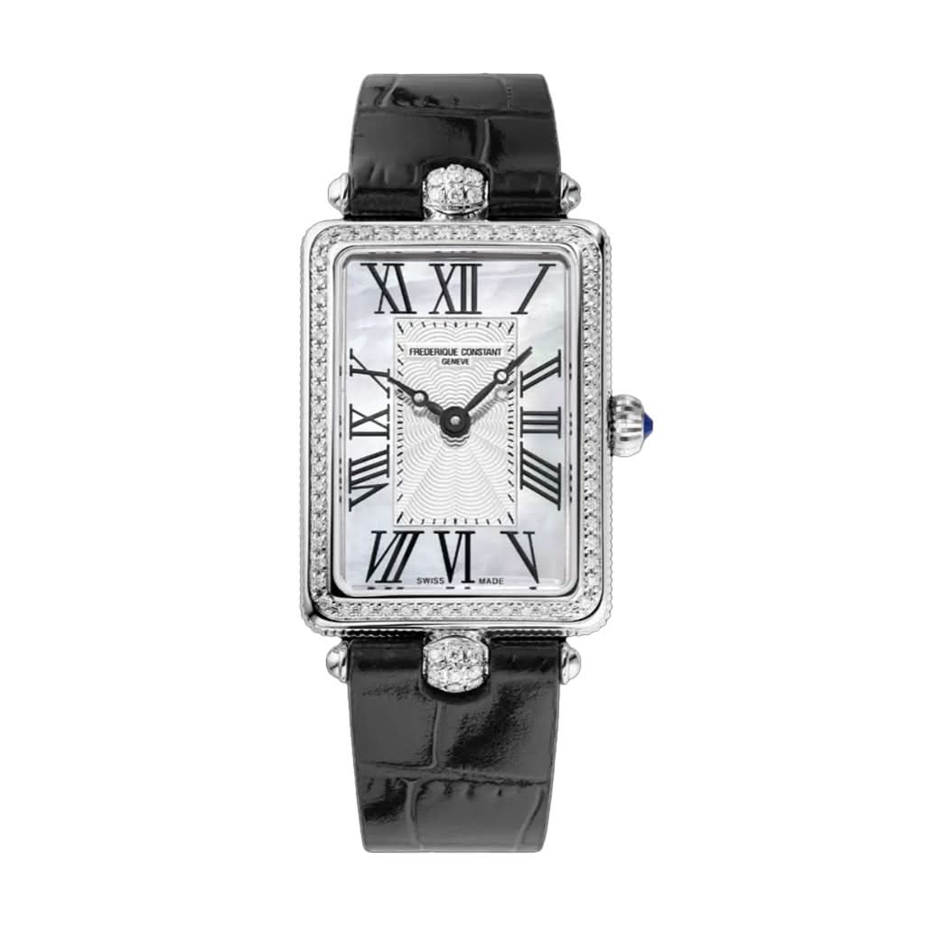 Frederique Constant Luxury Watch Frederique Constant Classics Art Deco Carree Quartz Watch 40mm FC-200MPW2ACD6
