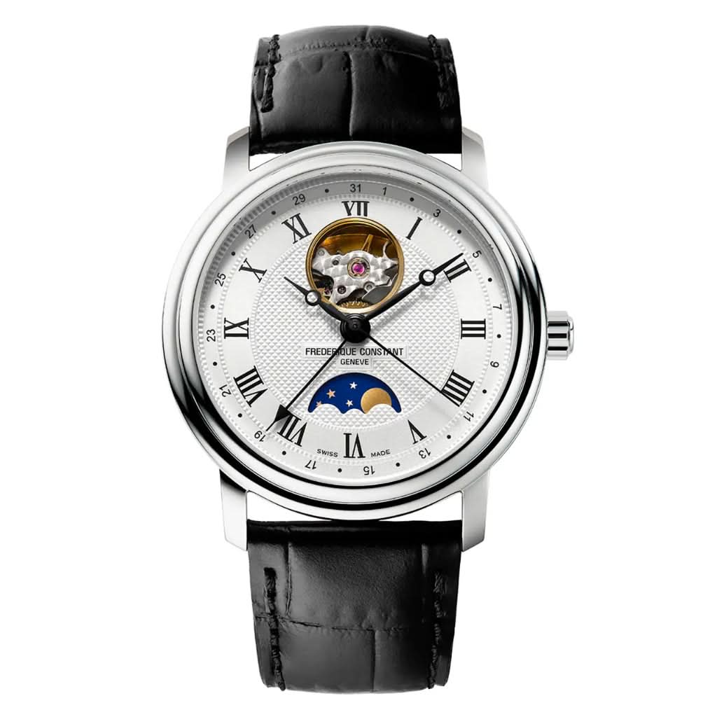 Frederique Constant Luxury Watch Frederique Constant Classics Heartbeat Moonphase Date Automatic Watch FC-335MC4P6