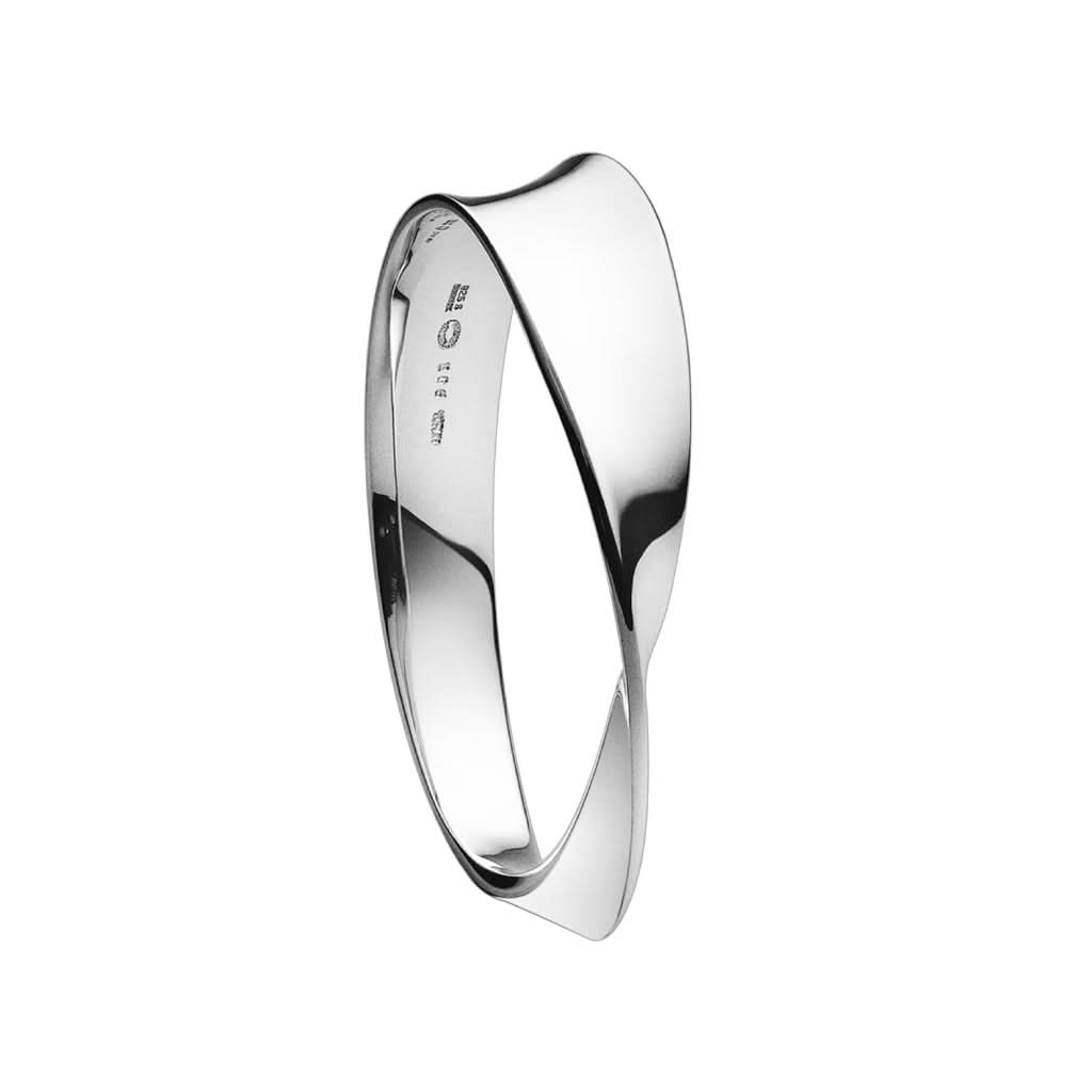 Georg Jensen Designer Jewellery Georg Jensen Silver Mobius bangle 20000523