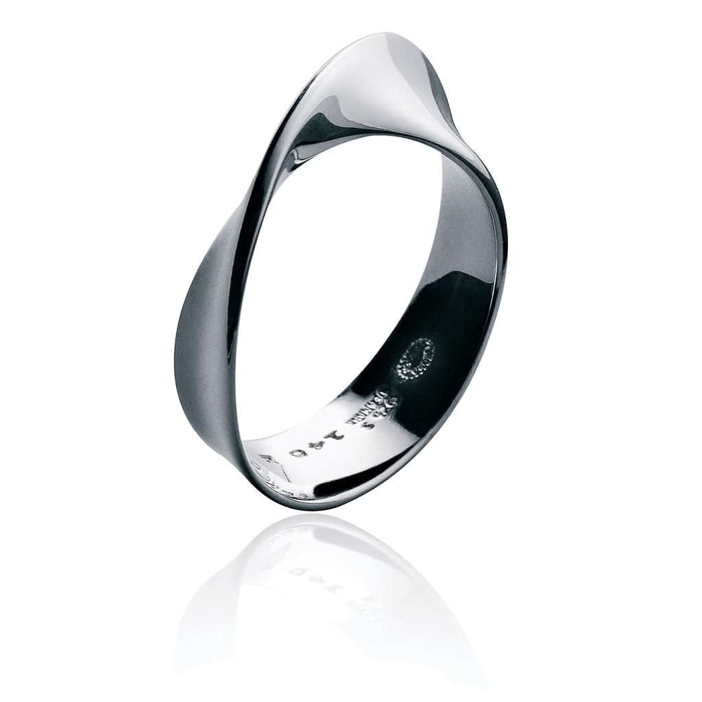 Georg Jensen Designer Jewellery Georg Jensen Silver Mobius Ring 20000306