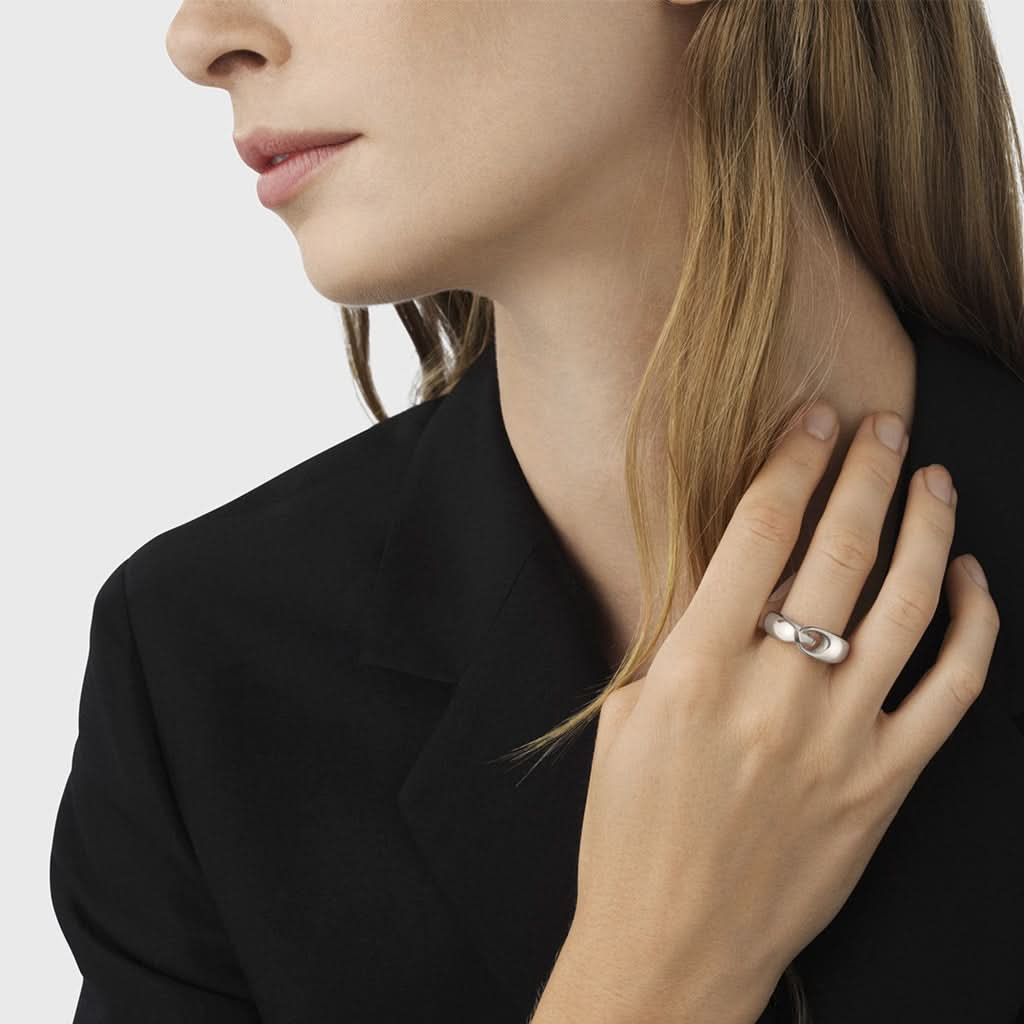 Georg Jensen Jewellery 56 Georg Jensen Silver Reflect Ring 20001092