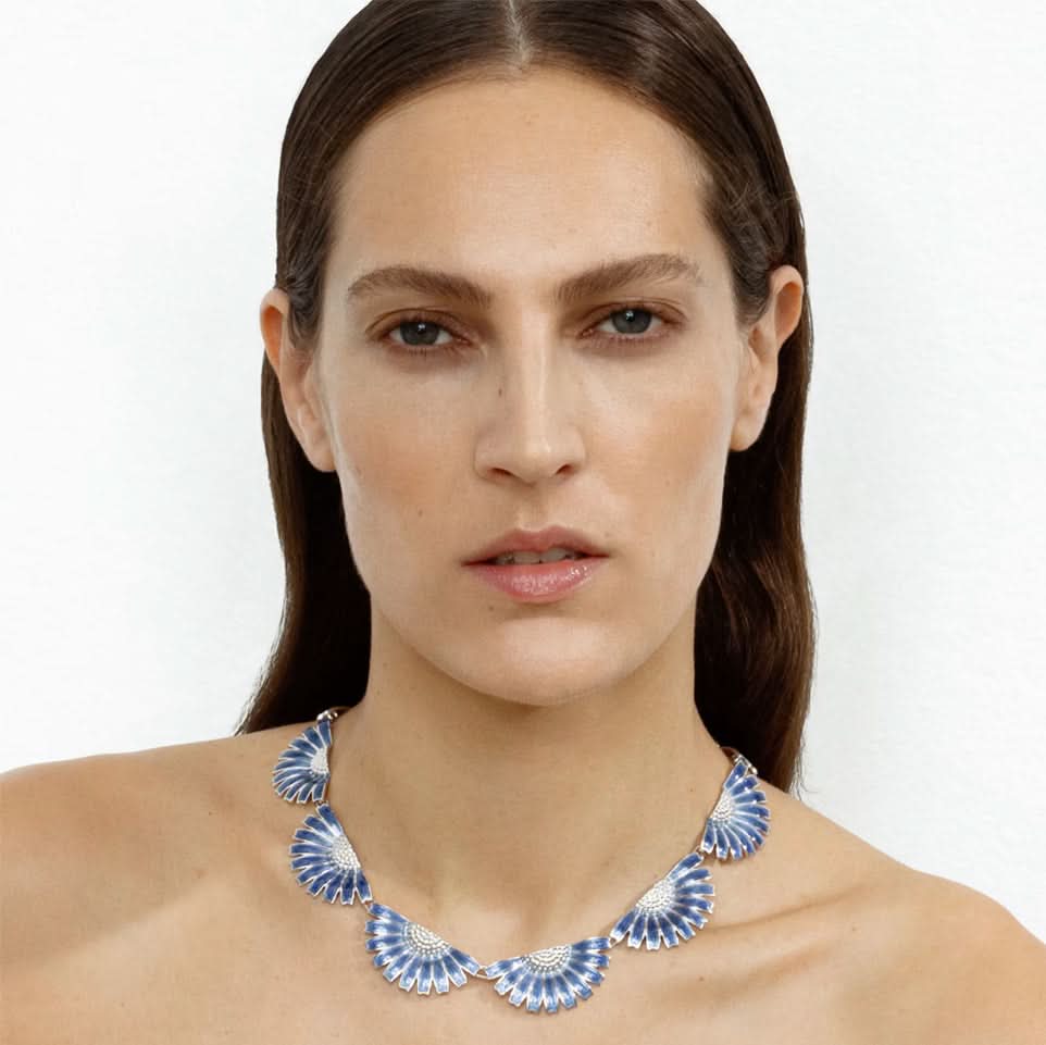 Georg Jensen Jewellery Georg Jensen Daisy Necklace in Blue