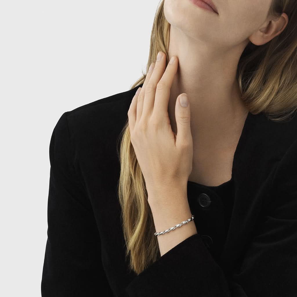 Georg Jensen Jewellery Georg Jensen REFLECT Sterling Silver Slim Bracelet 20001097