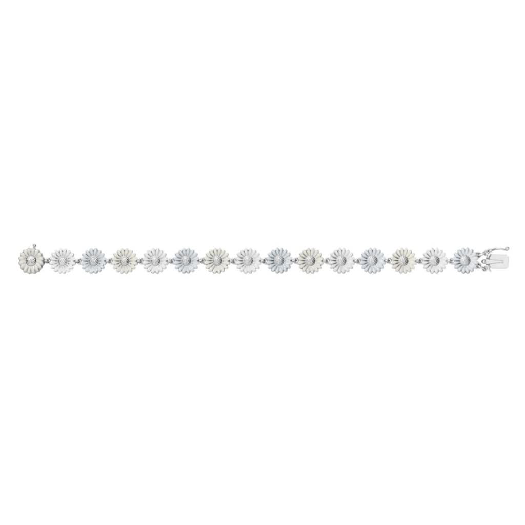 Georg Jensen Jewellery Georg Jensen Silver and Enamel Daisy Bracelet 2000133100