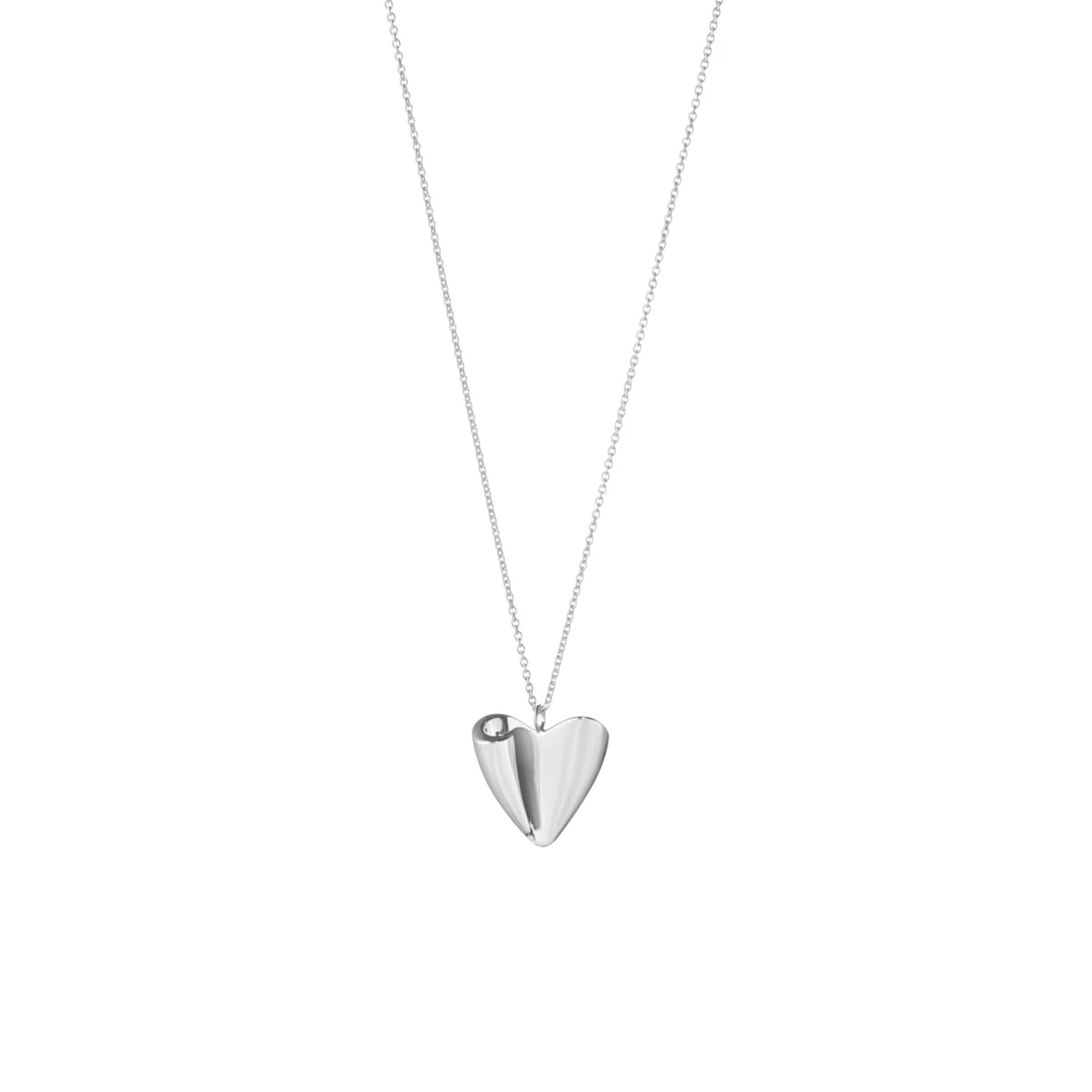 Georg Jensen Jewellery Georg Jensen Silver Folded Heart Pendant (20001526)