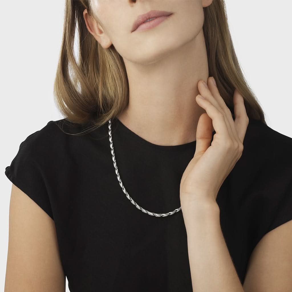 Georg Jensen Jewellery Georg Jensen Silver Reflect Necklace Long 20001094