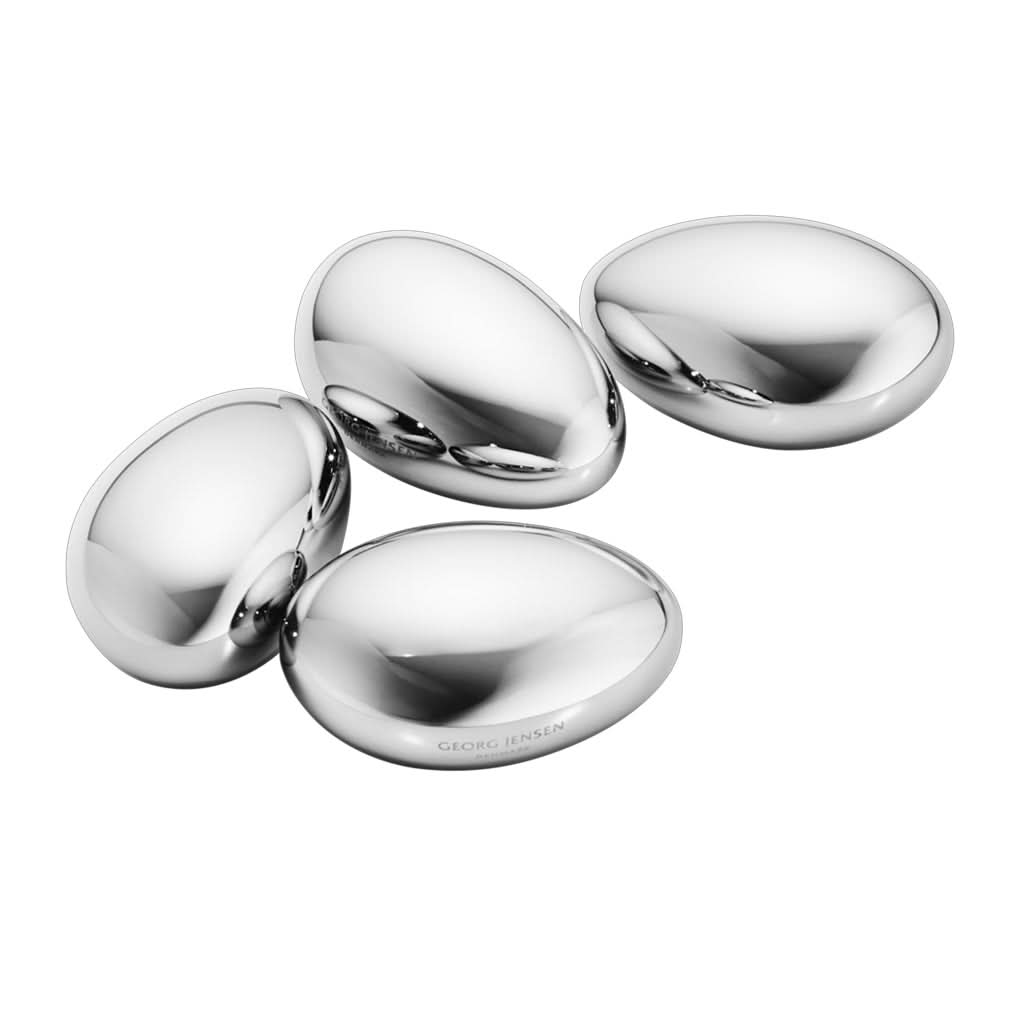 Georg Jensen Silverware Homewares Gifts Georg Jensen Stainless Steel Sky Ice Cubes, 4 Pieces 10014942