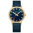 Mondaine Luxury Watches Mondaine Classic Deep Ocean Blue Gold Case Watch A660.30360.40SBQ