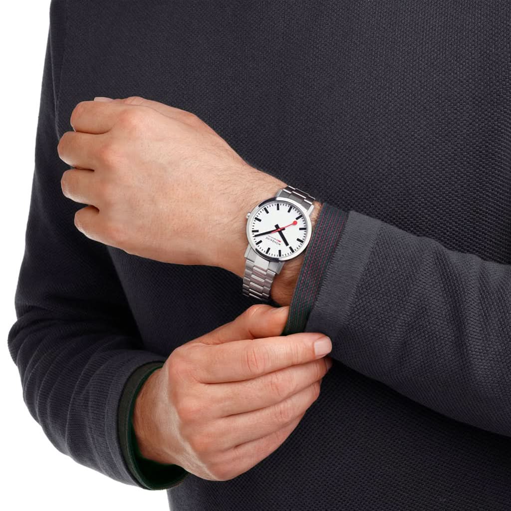 Mondaine Luxury Watches Mondaine Classic Stainless Steel Bracelet Watch A660.30360.11SBJ