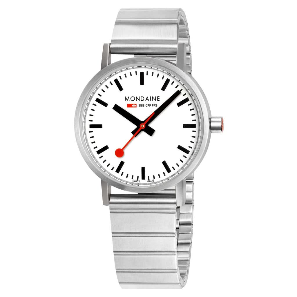 Mondaine Luxury Watches Mondaine Classic White Dial Quartz Bracelet Watch A660.30314.16SBJ