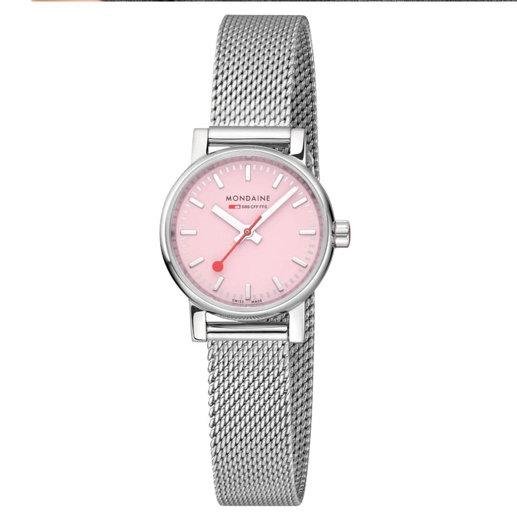 Mondaine Luxury Watches Mondaine Evo2 Light Pink Dial Quartz Watch MSE.26130.SM