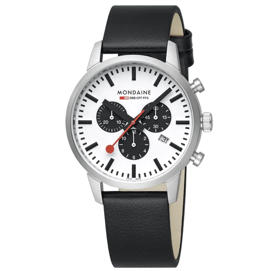 Mondaine Luxury Watches Mondaine Neo Quartz Chronograph Date Watch MSD.41410.LBV